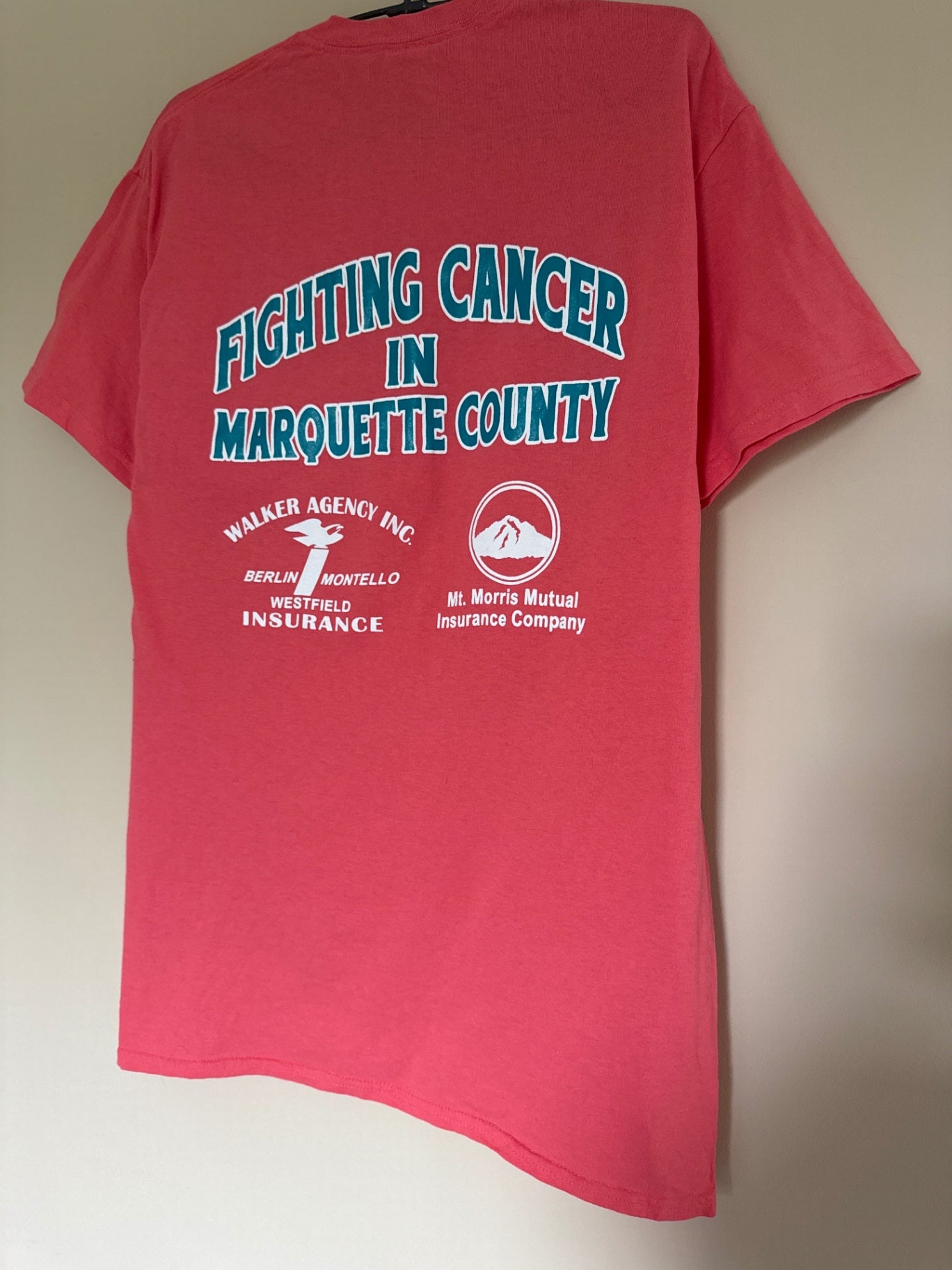Pink Marquette County Volleyball T-shirt