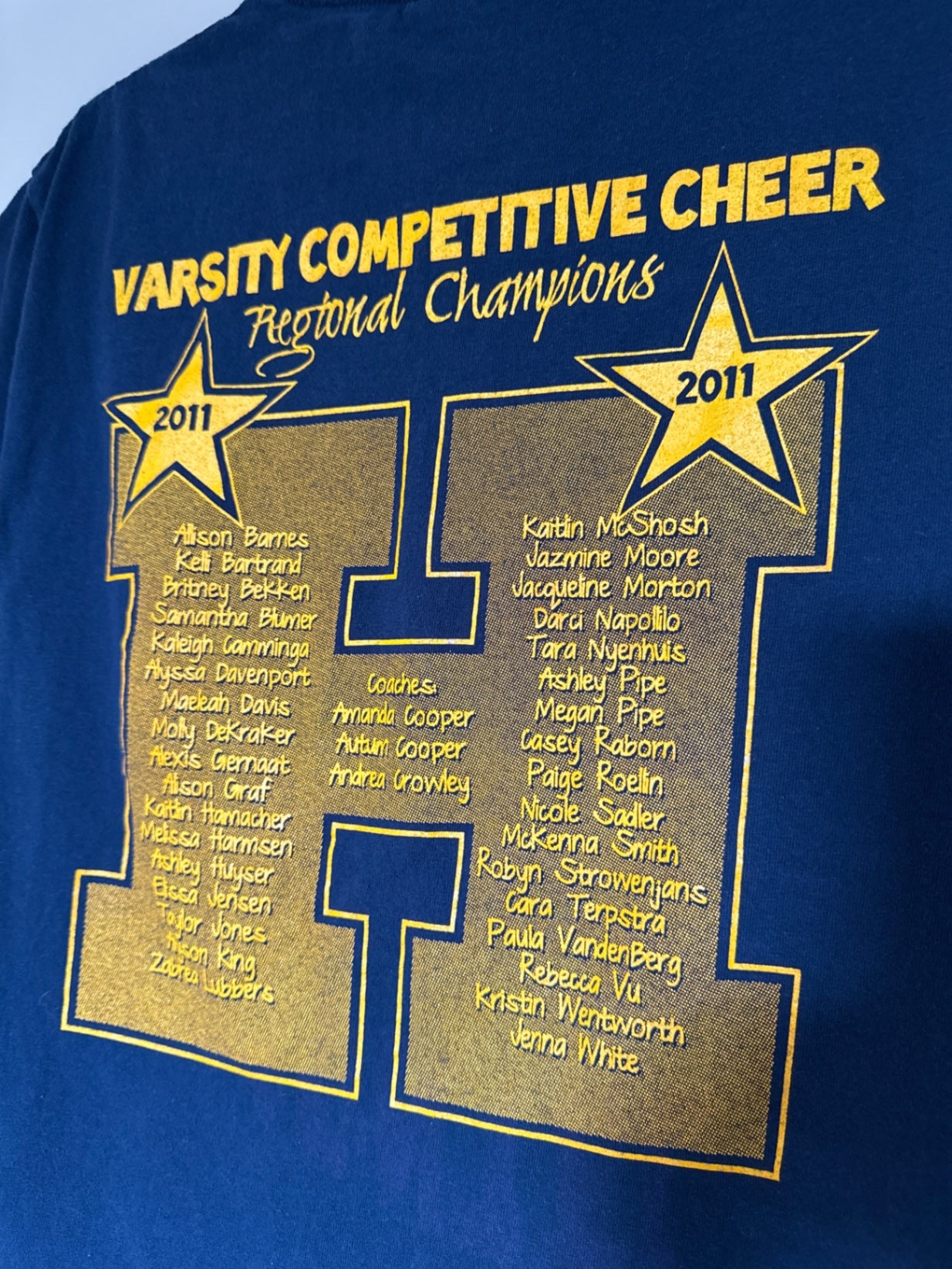 Navy Varsity Competitive Cheer T-shirt