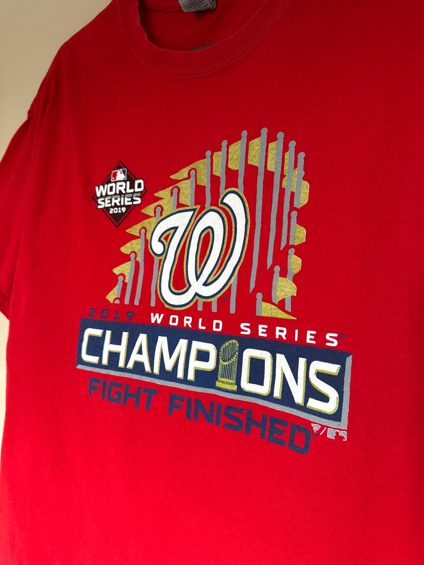 Red 2019 American World Series Champions T-shirt