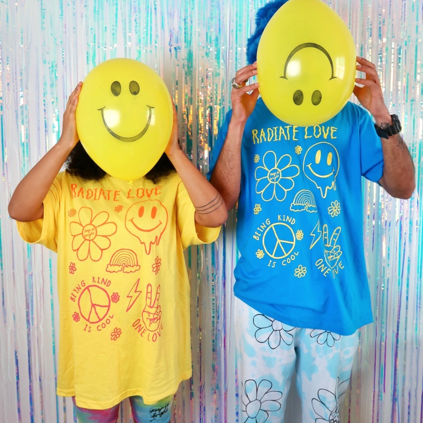 Hippie Heart T-shirt - blue