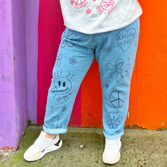 Hippie Heart jeans - plus size