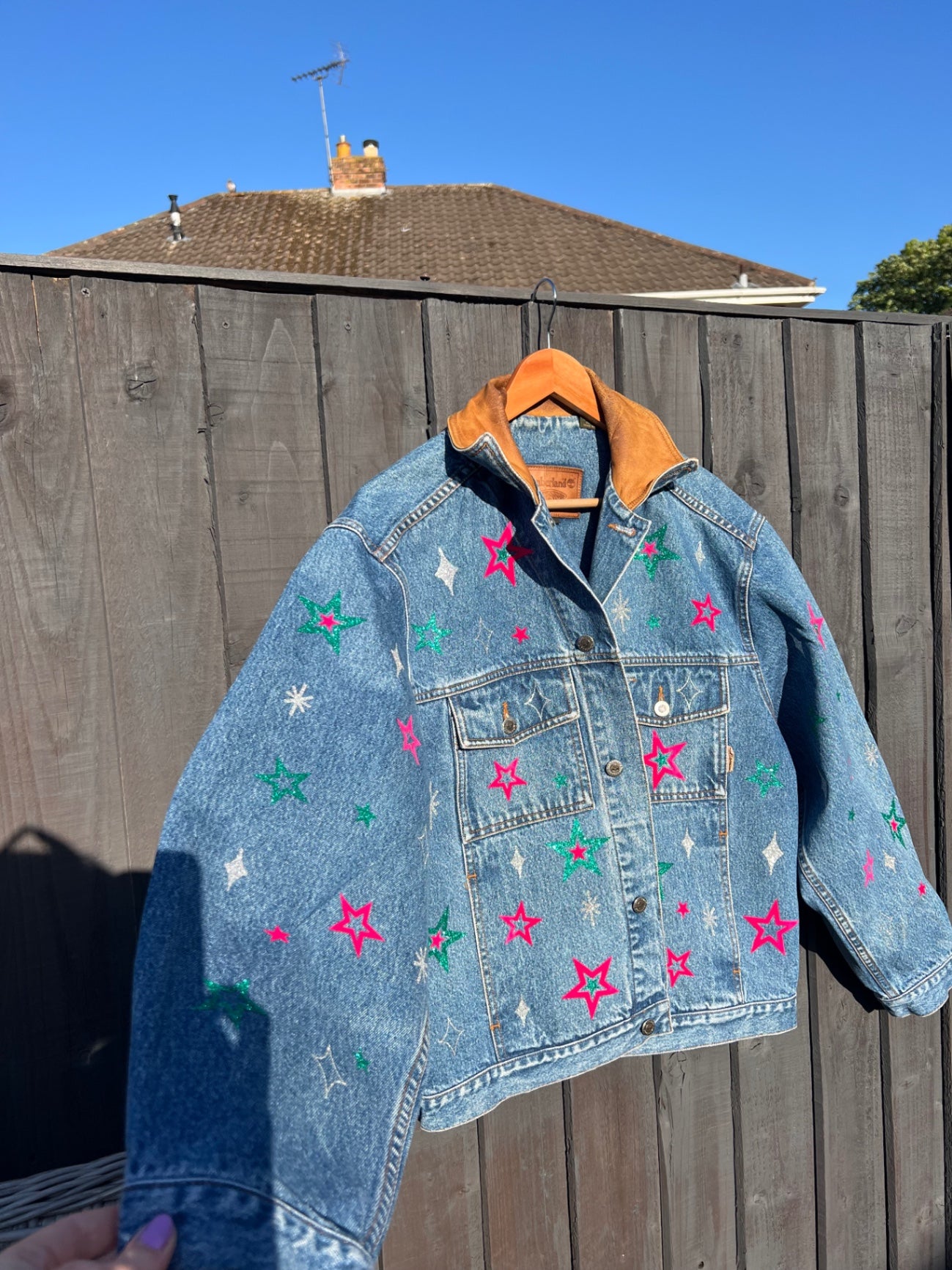 Take me to the music denim jacket