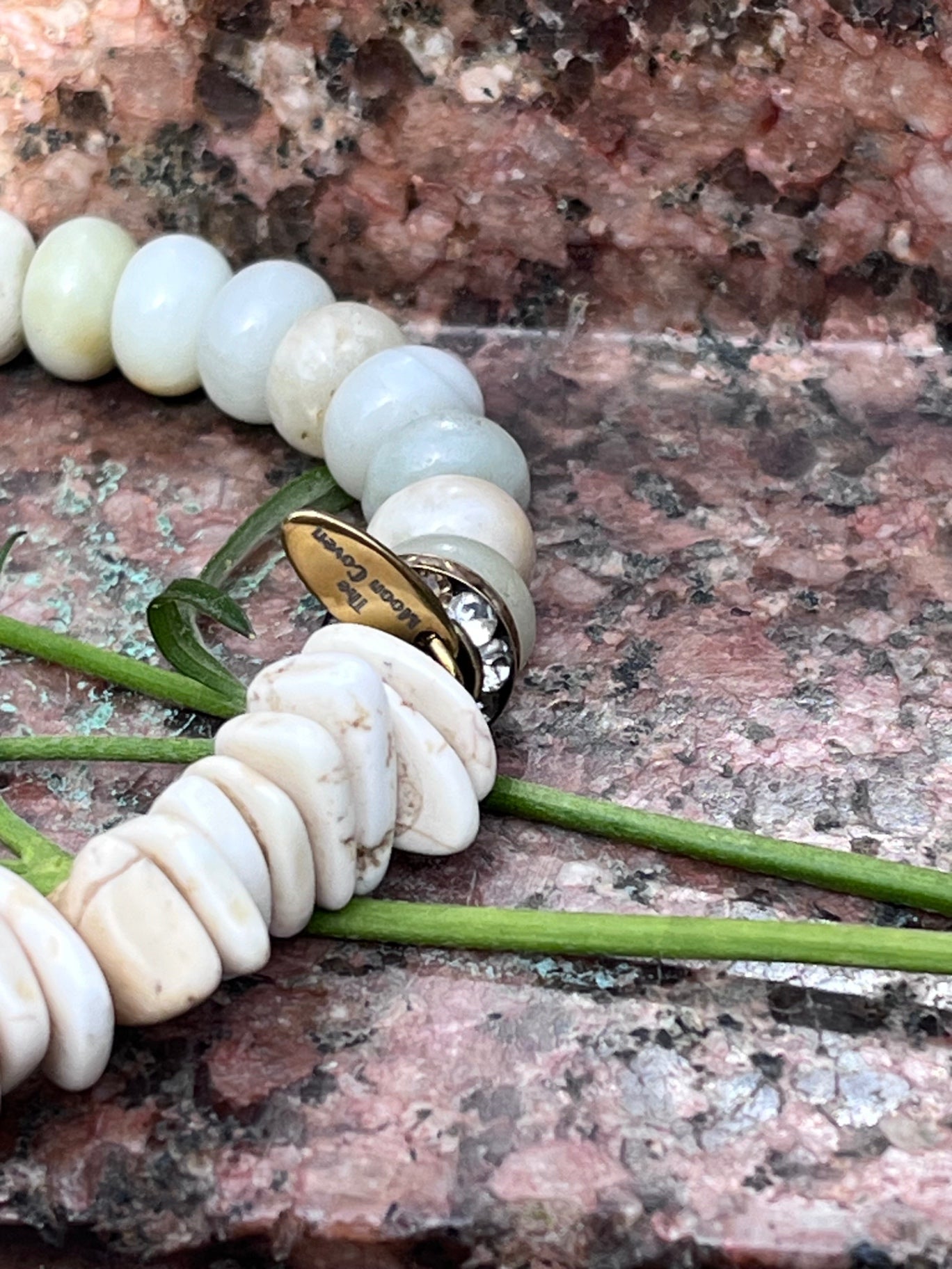 Calm Currents Amzonite & Howlite Stretch bracelet