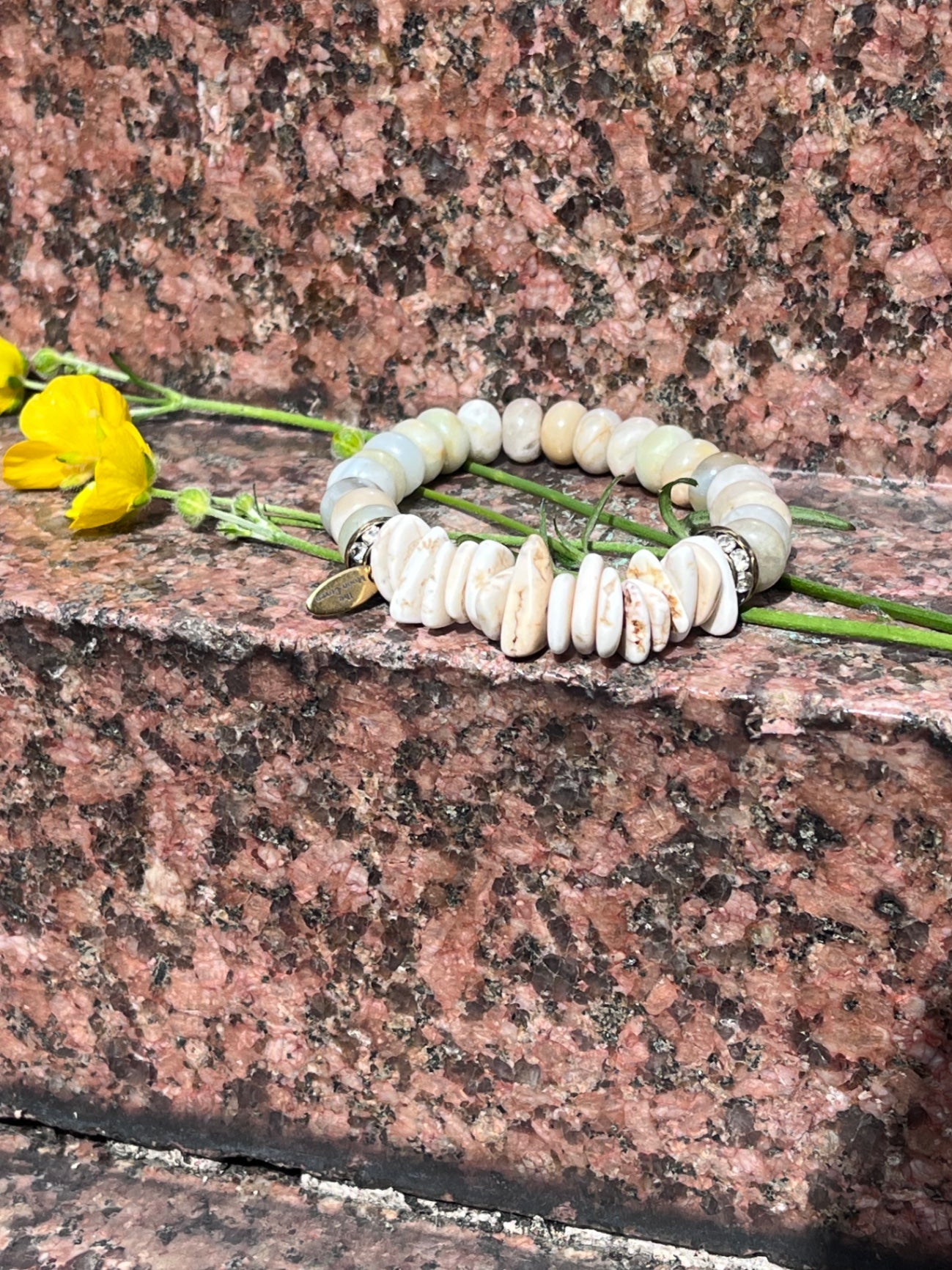 Calm Currents Amzonite & Howlite Stretch bracelet