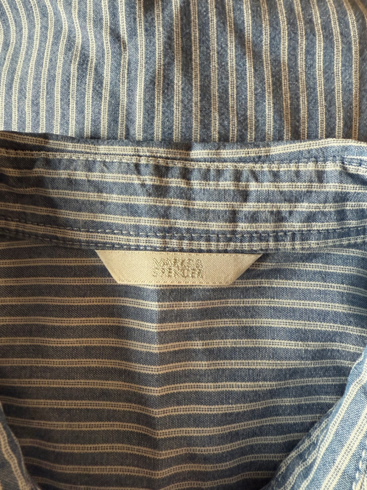 Preloved blue stripe shirt size 12