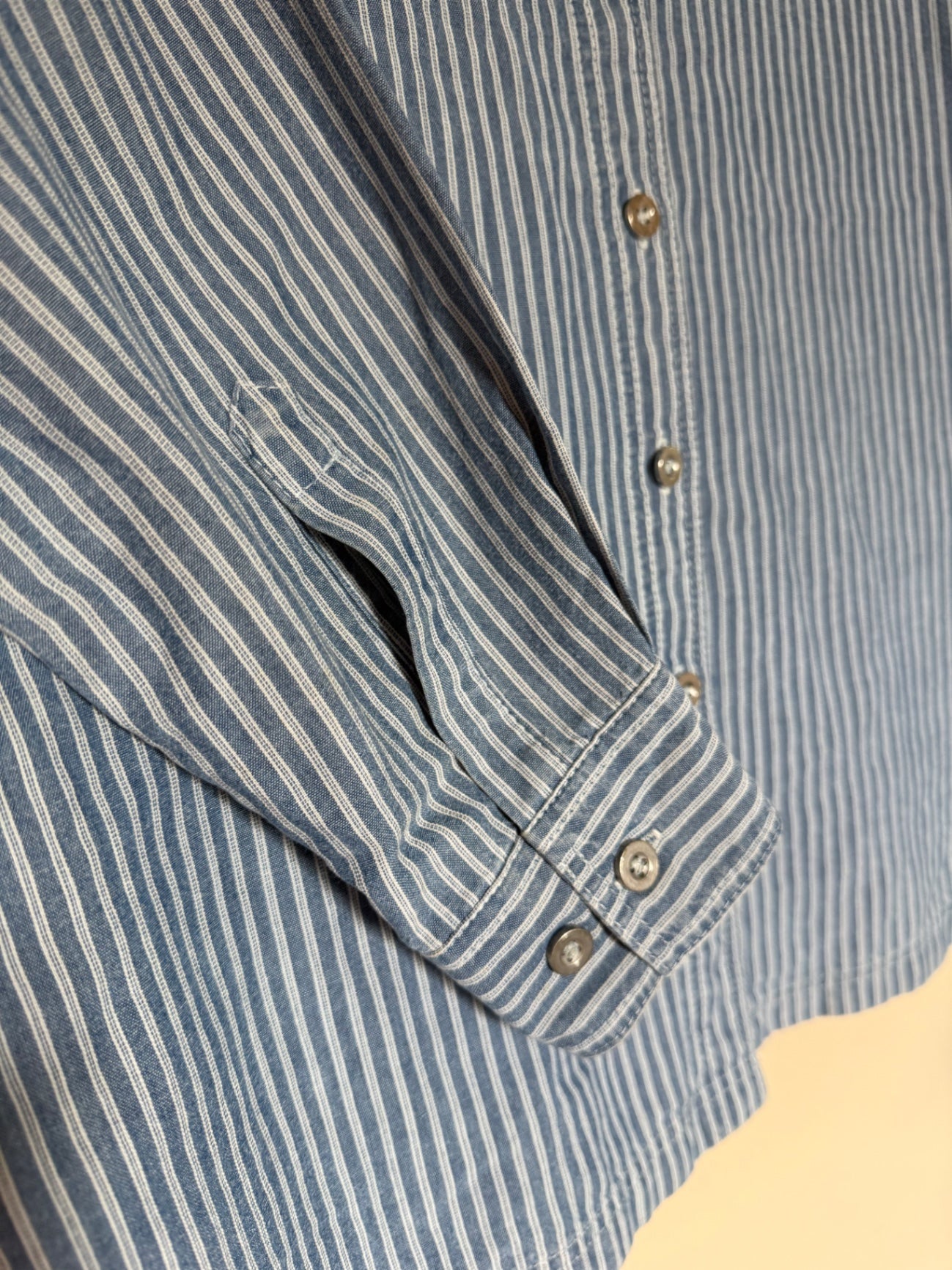 Preloved blue stripe shirt size 12