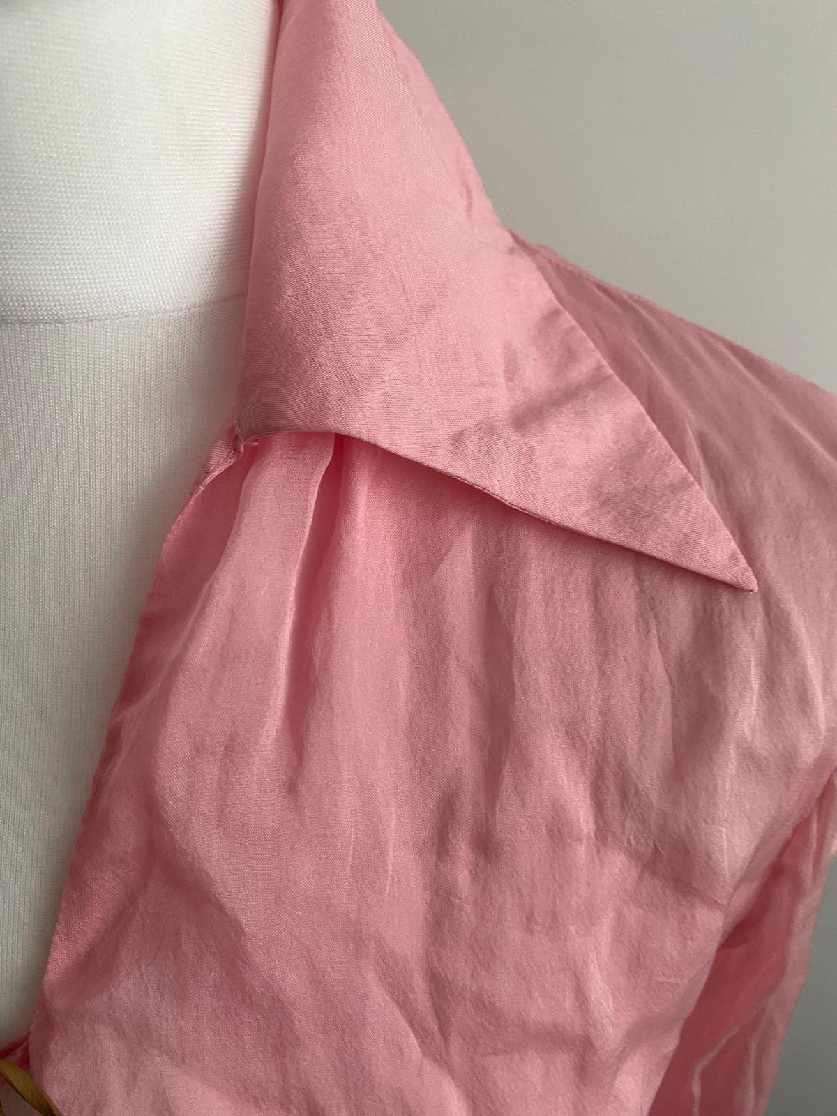 Pink sheer blouse