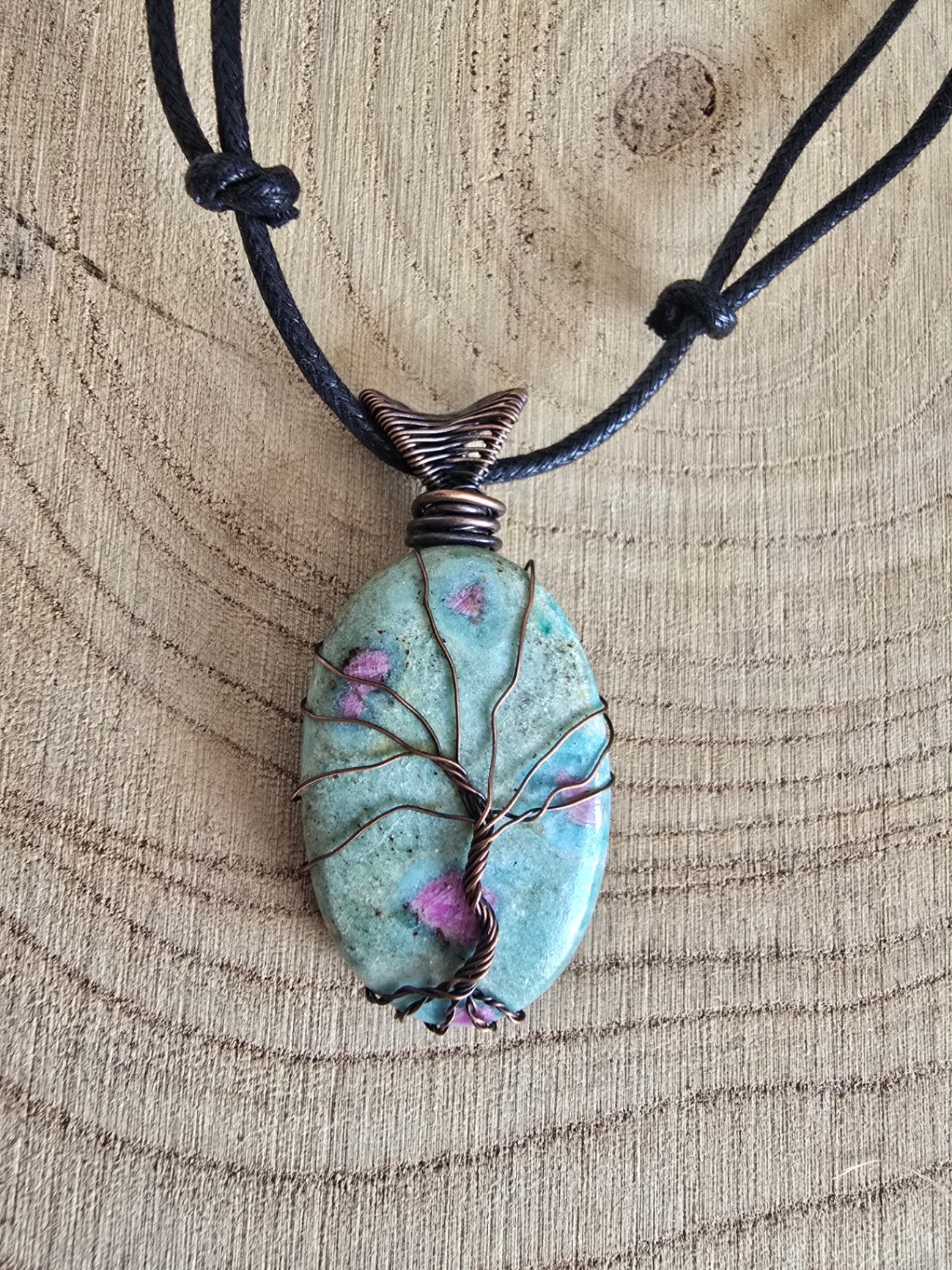 Ruby in fuchsite tree of life