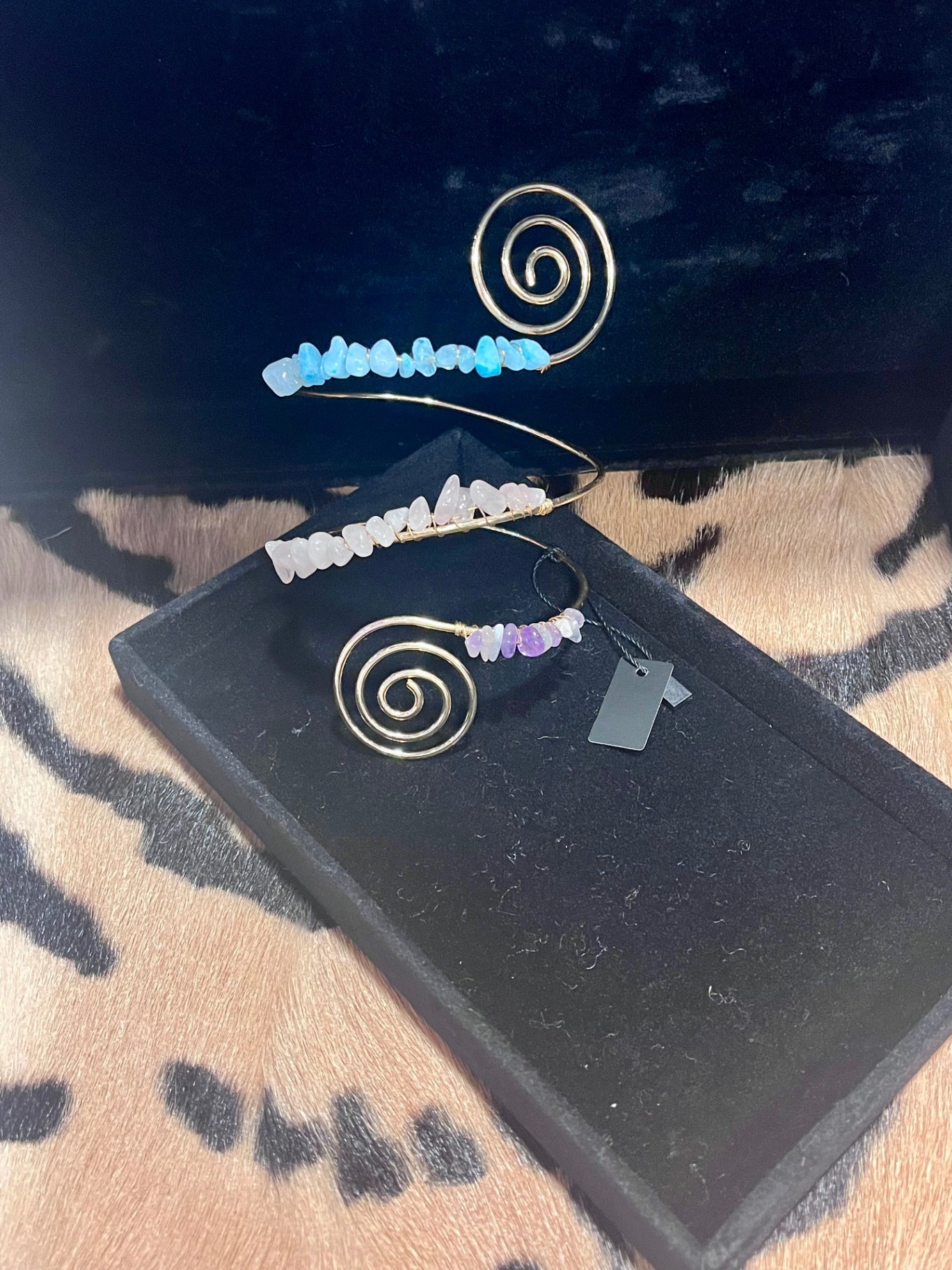 Gem Stone Gold Arm Cuff