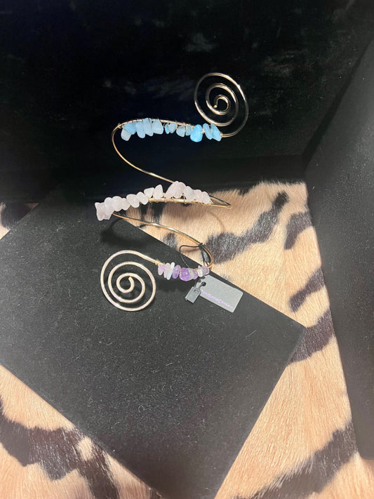 Gem Stone Gold Arm Cuff