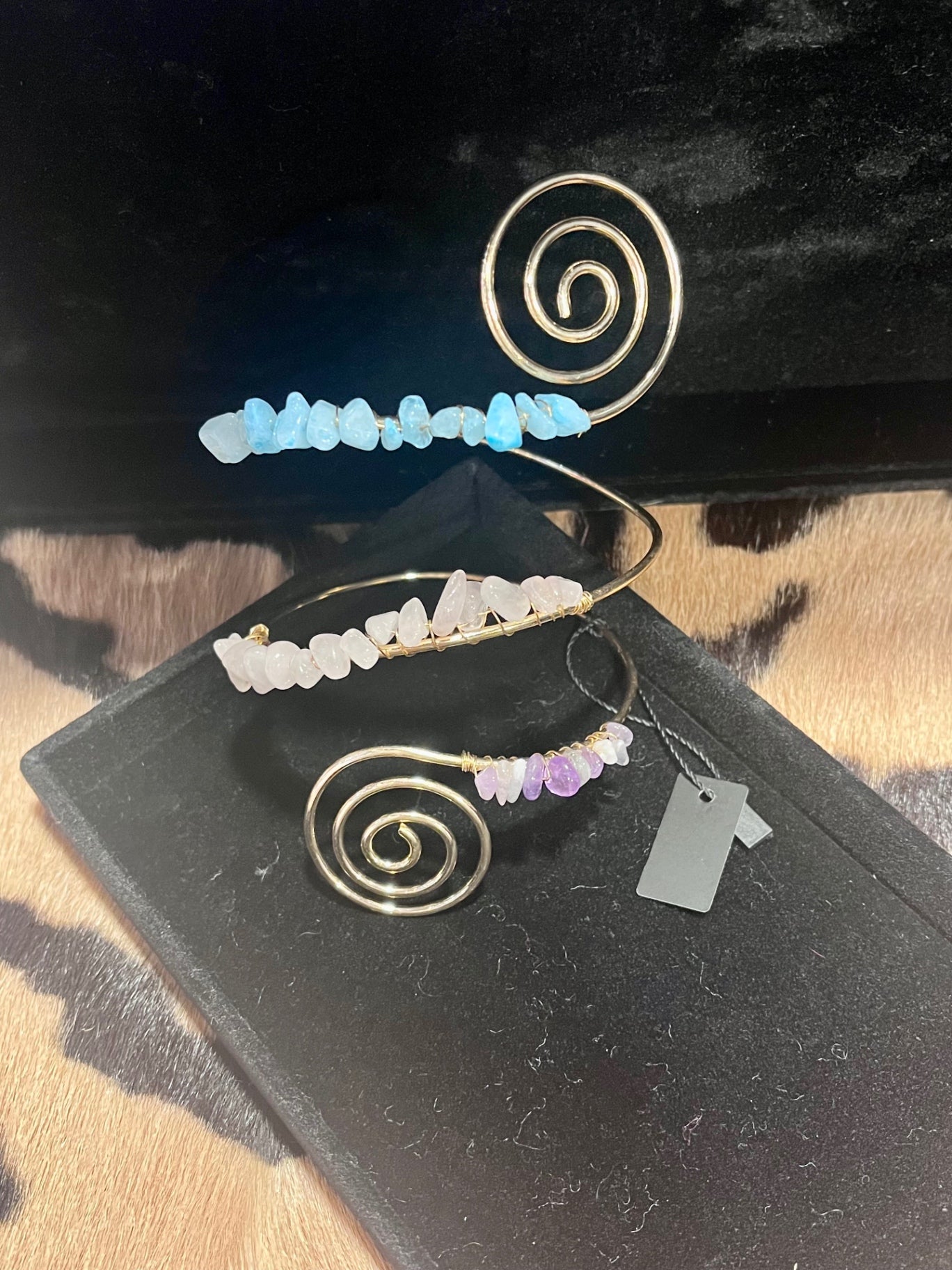 Gem Stone Gold Arm Cuff