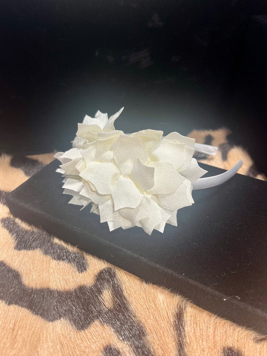 White Flower Headband