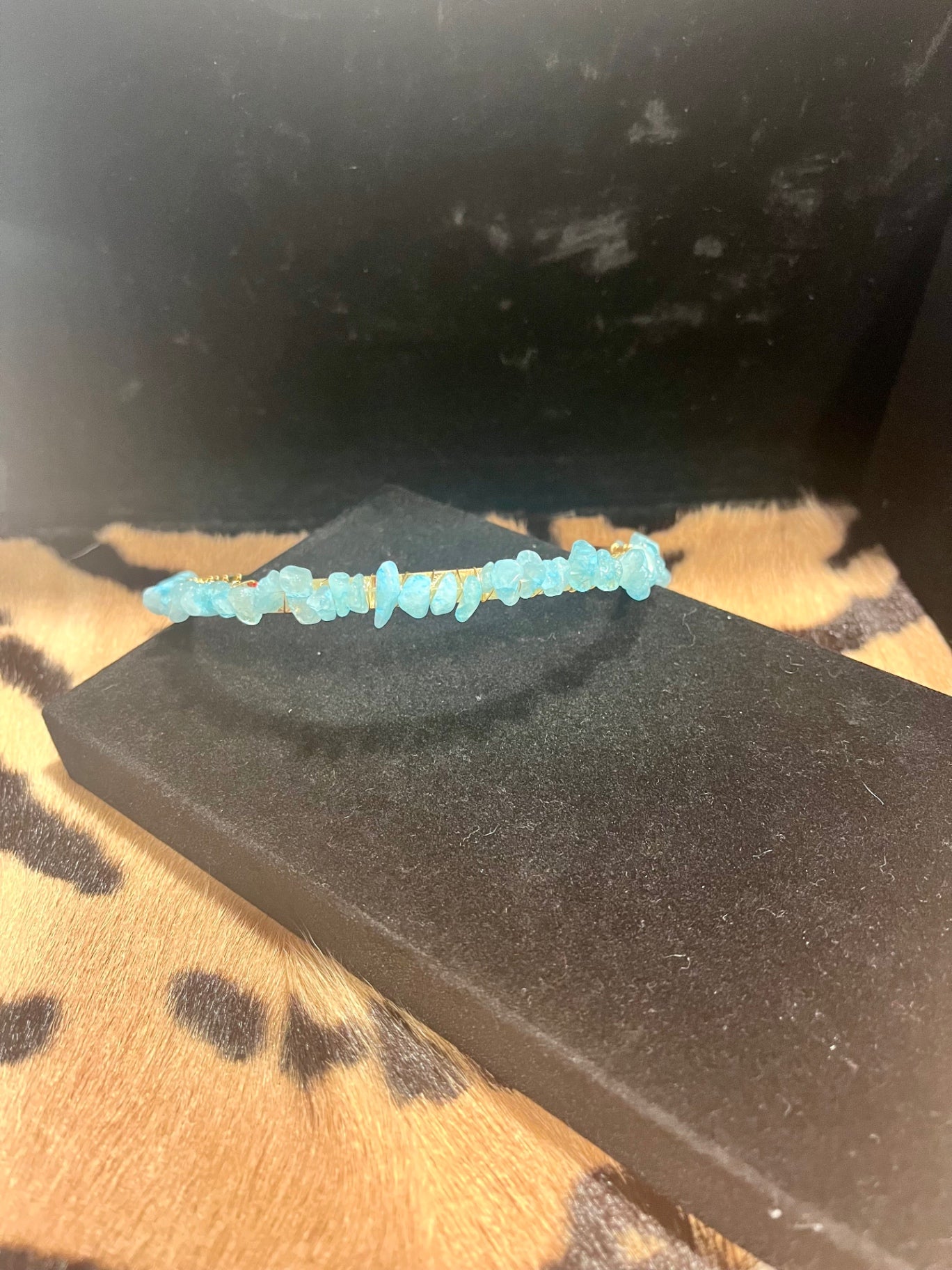 Blue Calcite Gemstone Headband