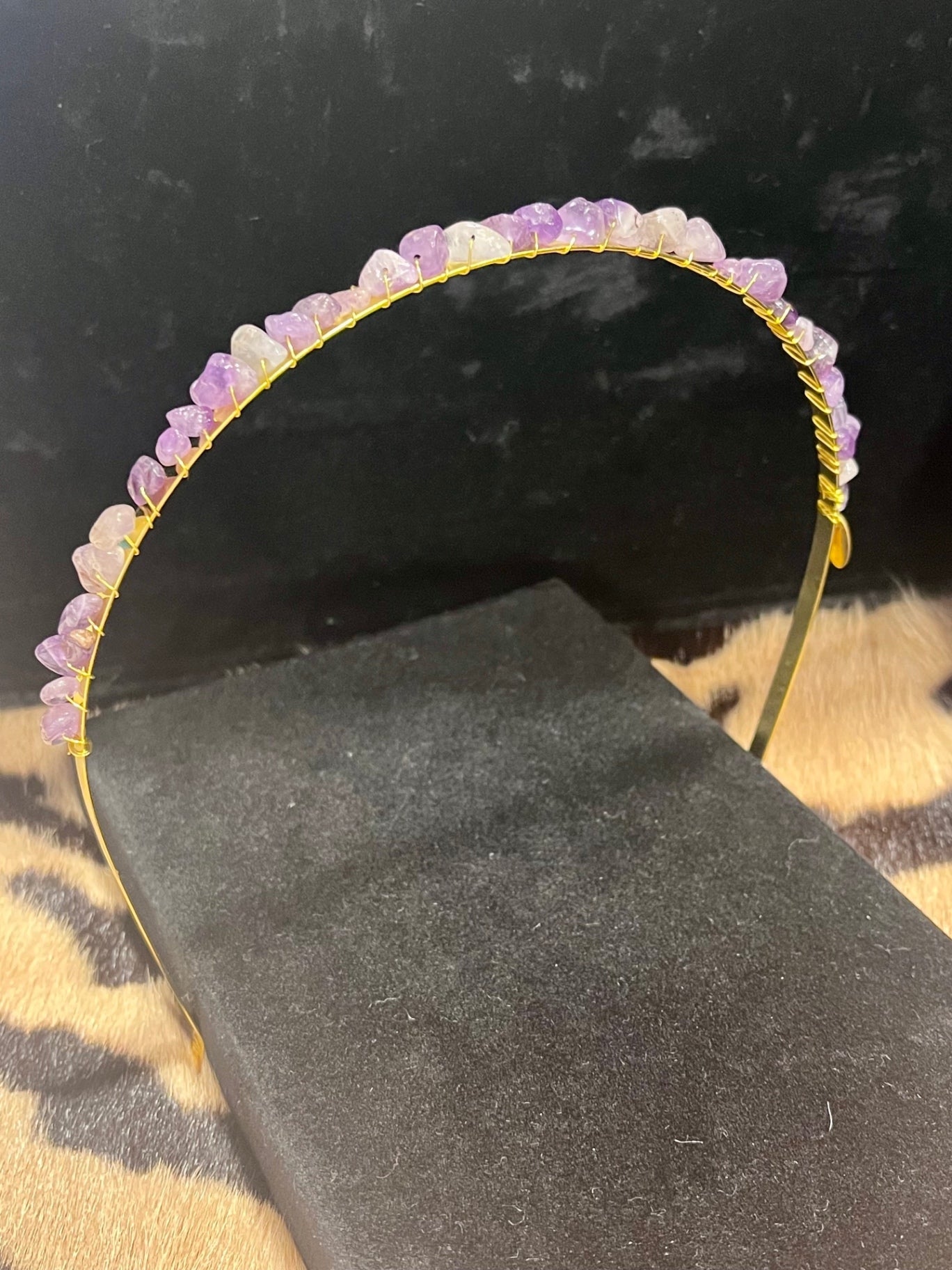 Amethyst Gem Stone Headband