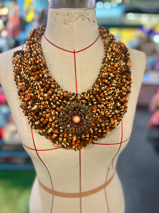 Statement Sunbeam Bib Necklace