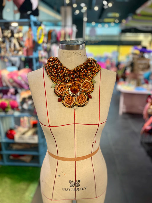 Tribal Statement Bib Necklace