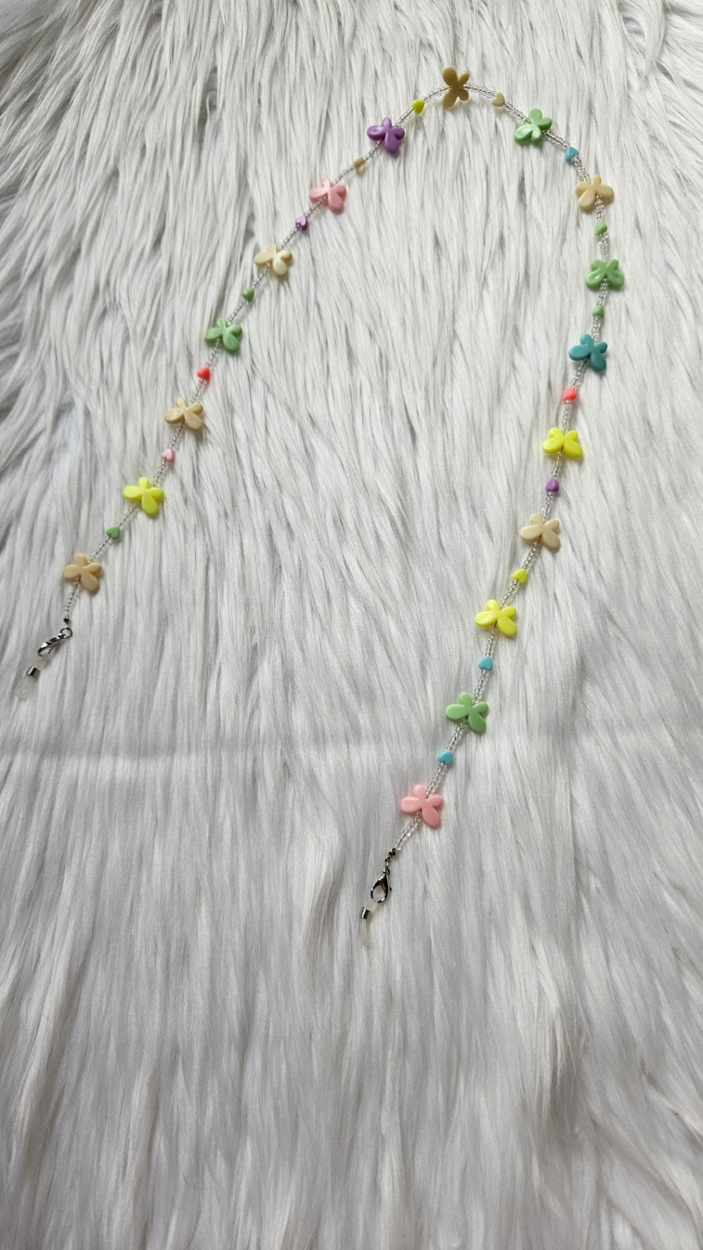Sunglasses Chain with Multicoloured Butterflies