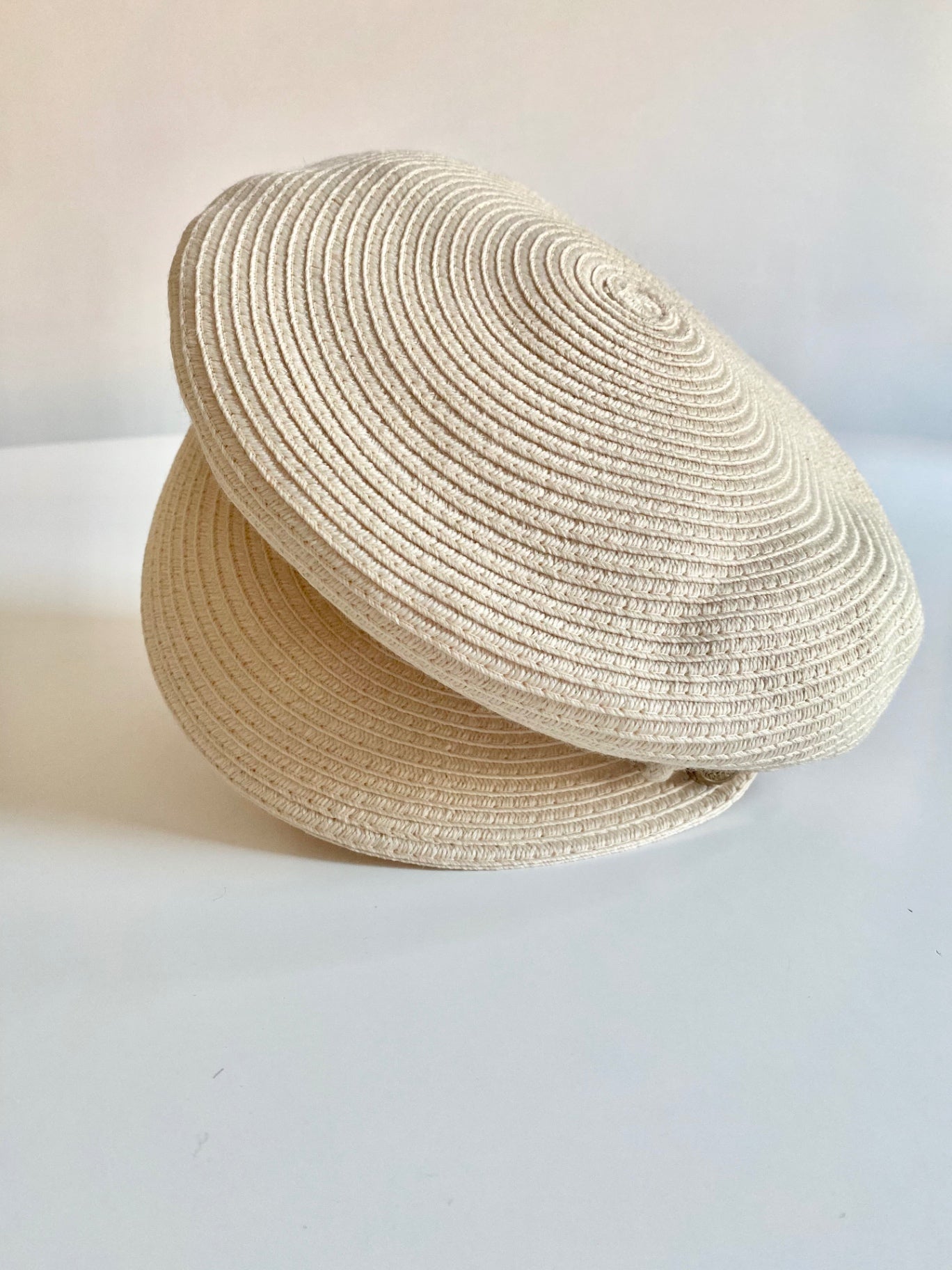 Straw Military Cap Nude