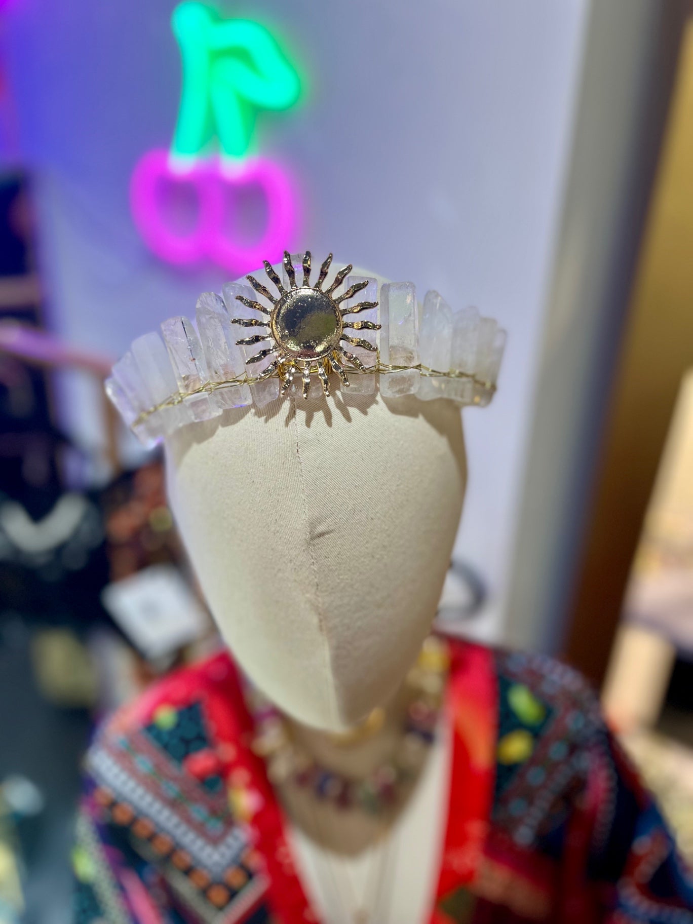 Lunar Light White Quartz Crown