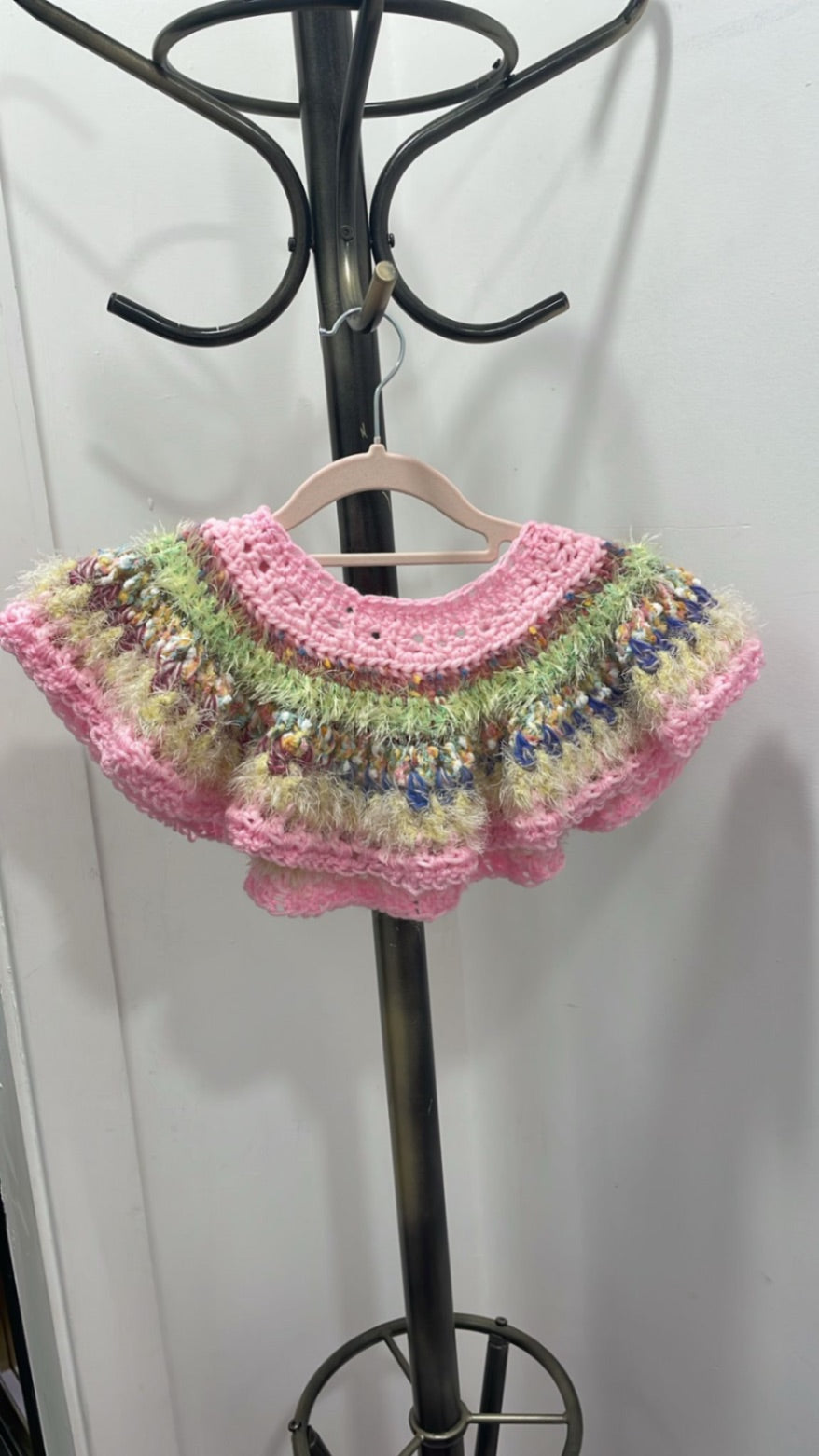 Pink green Neckpiece