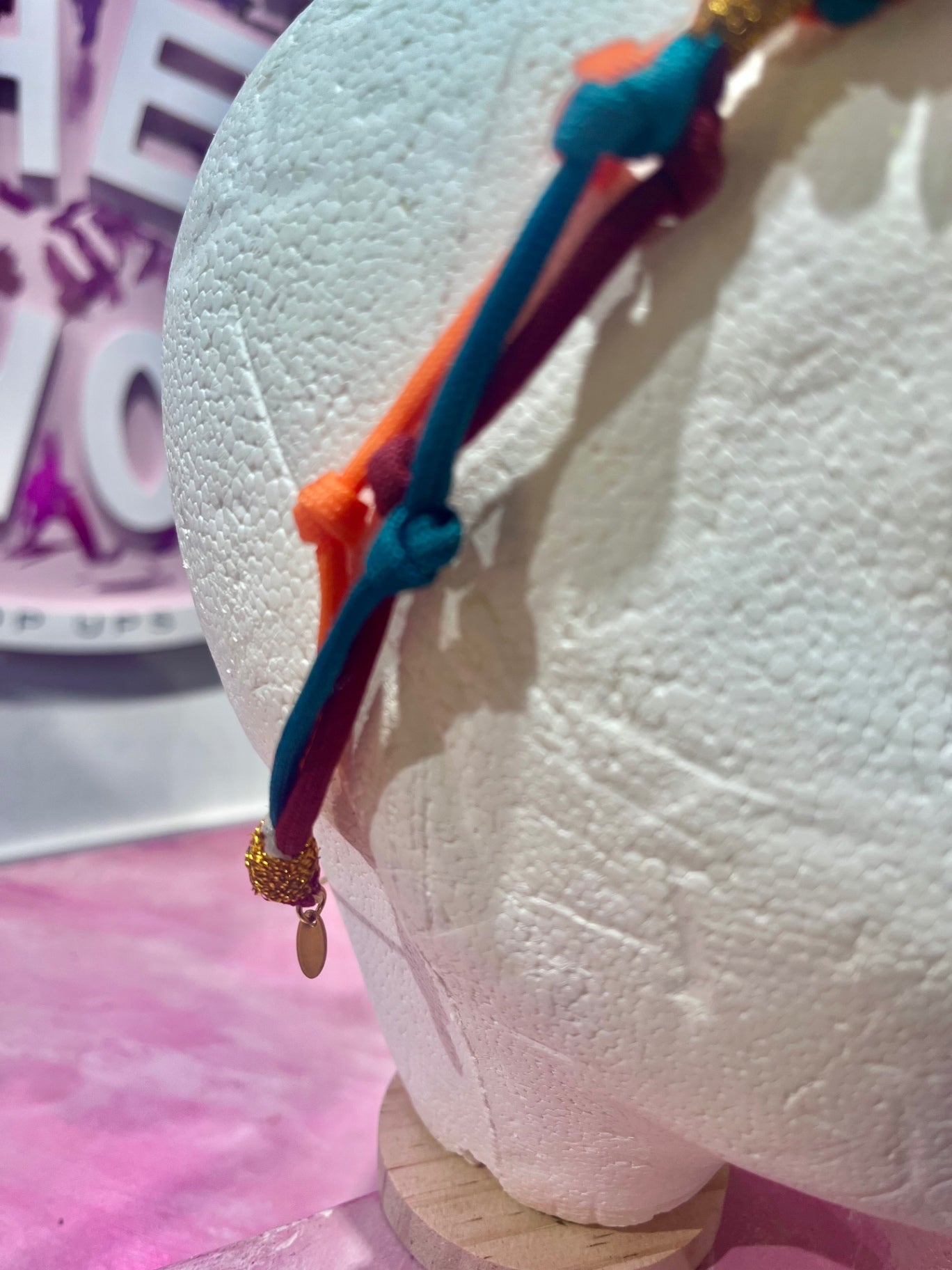 Flower Headband adjustable pull tie