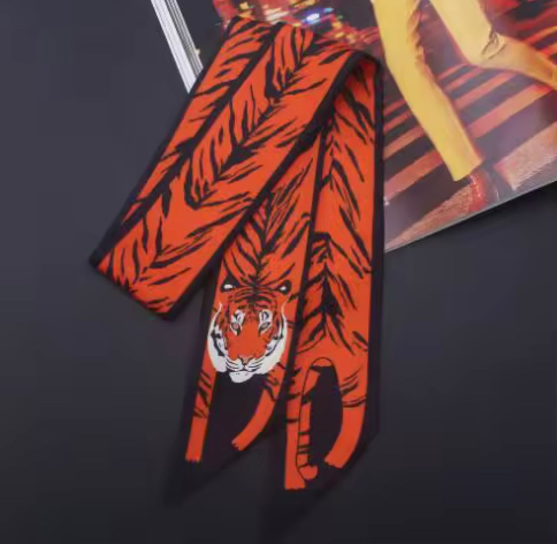 Orange Tiger Scarf