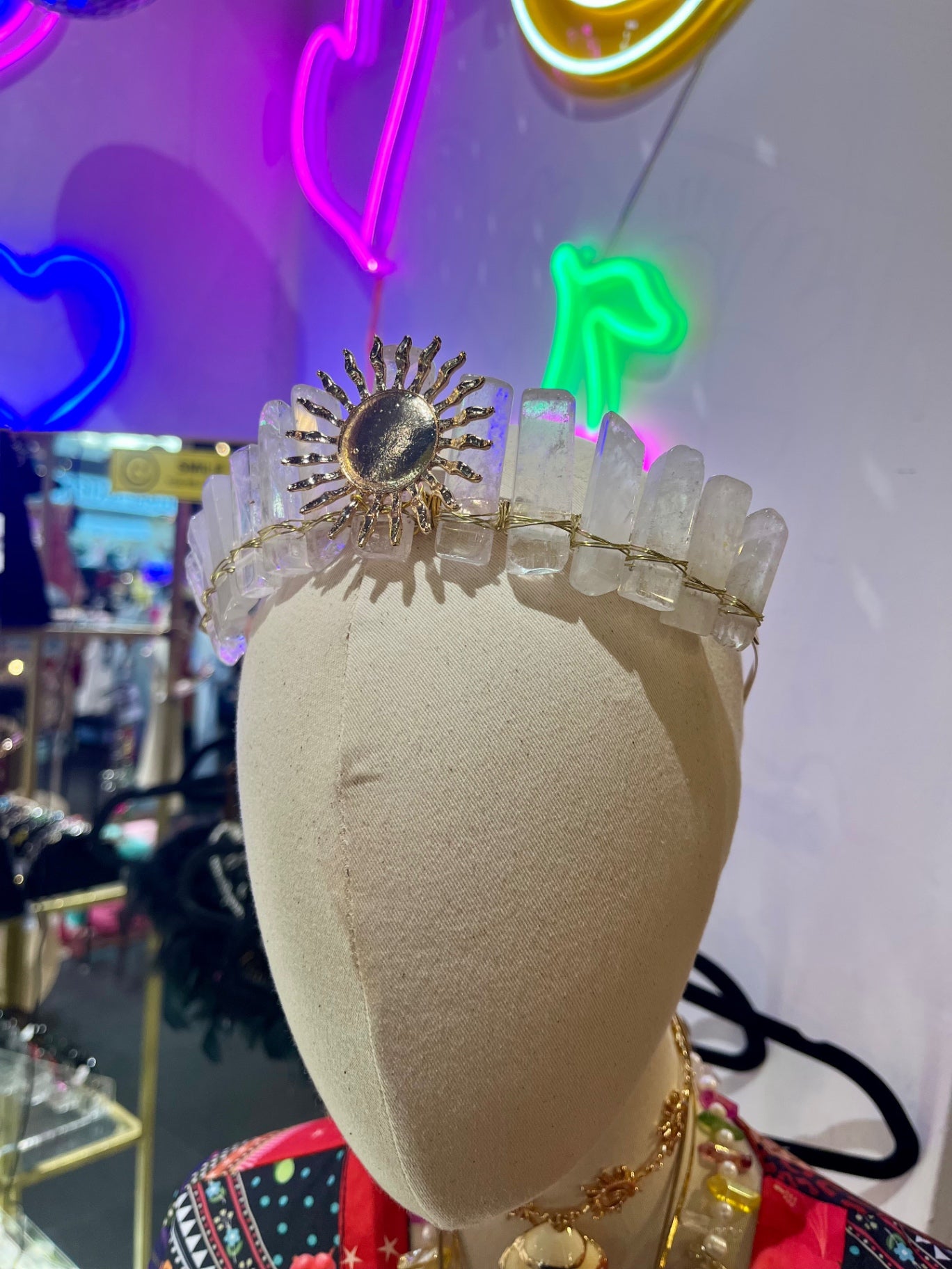 Lunar Light White Quartz Crown