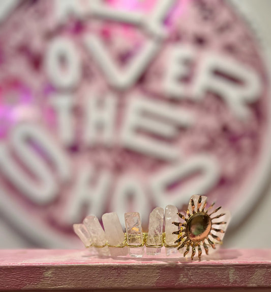 Lunar Light White Quartz Crown