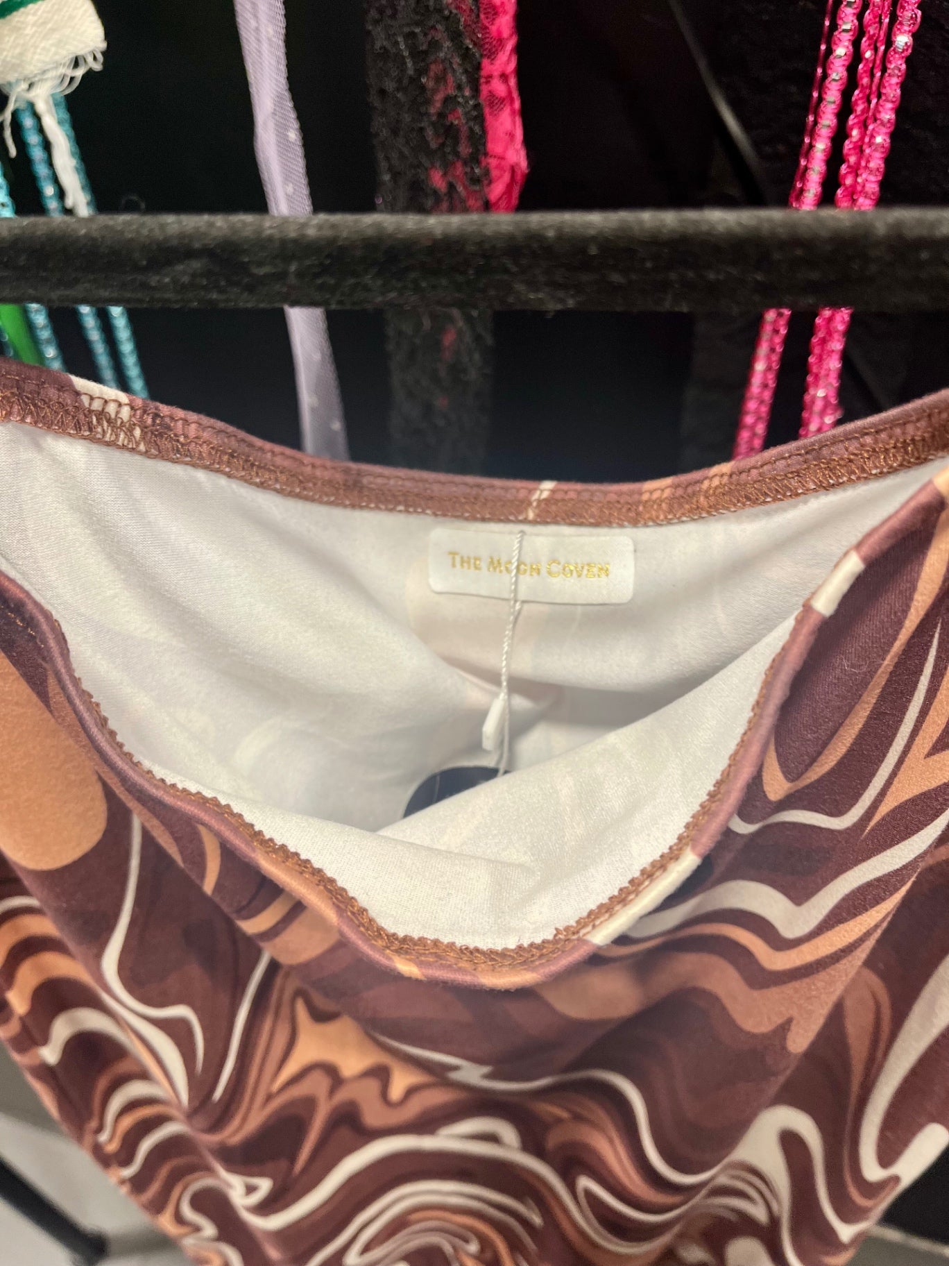 Swirly Midi Skirt stretchy One Size S 8-12