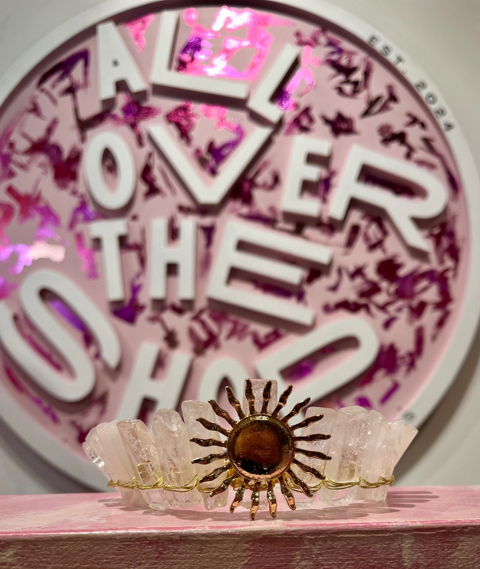 Lunar Light White Quartz Crown