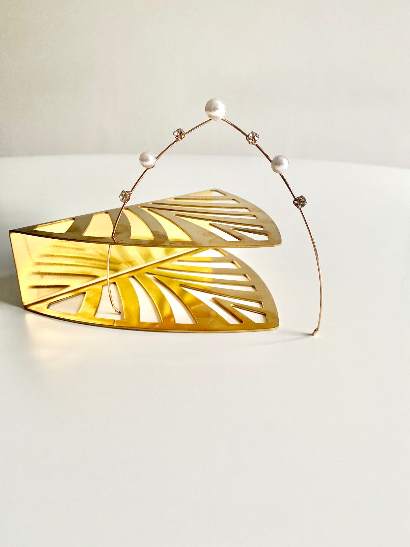 Purity Pearl Gold Headband