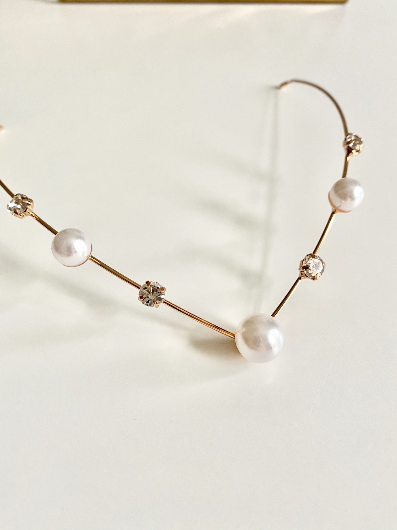 Purity Pearl Gold Headband