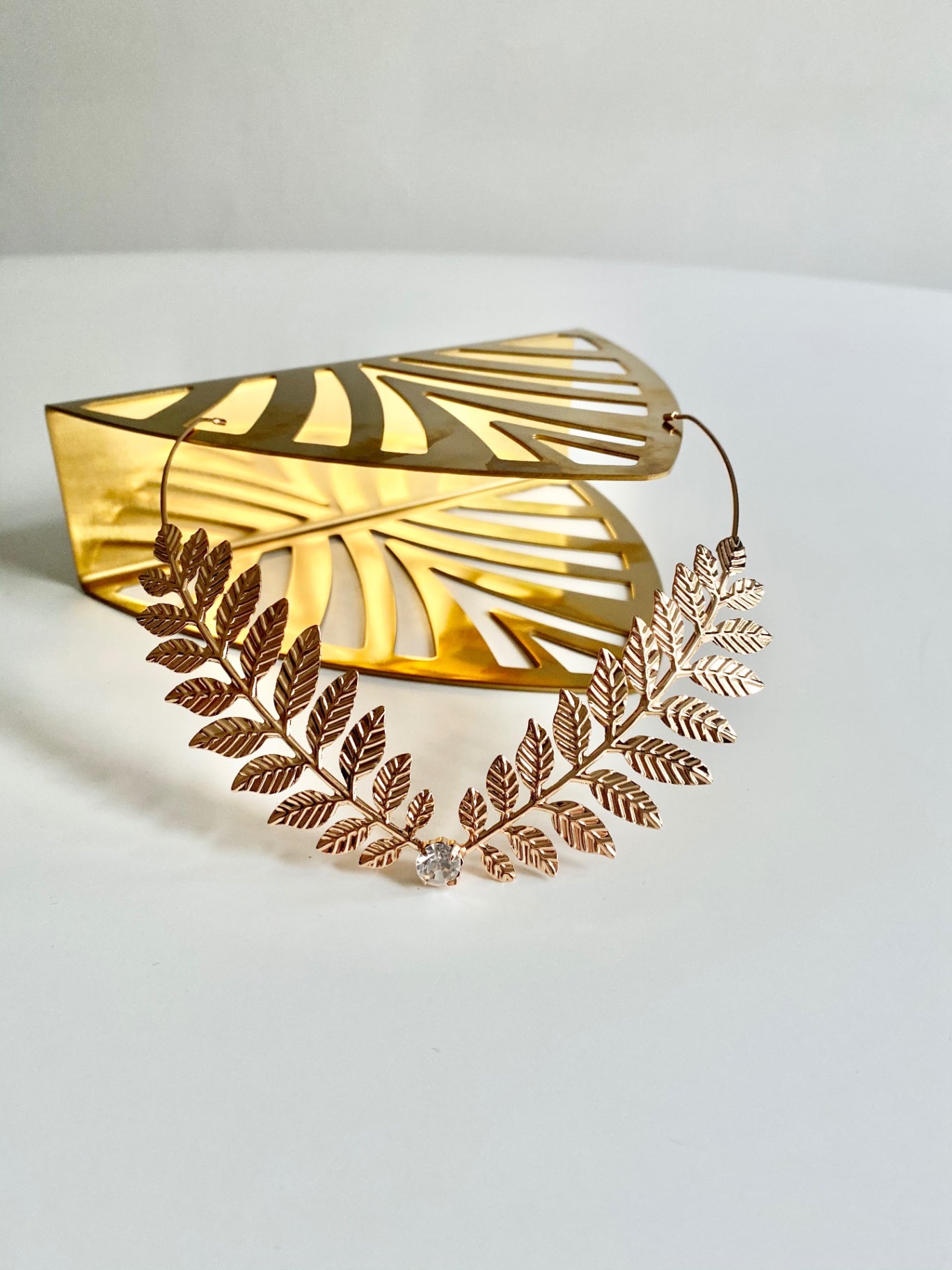 Grecian Goddess Gold Leaf Headband