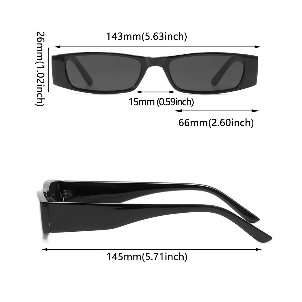 90s Oblong Mini Black Matte