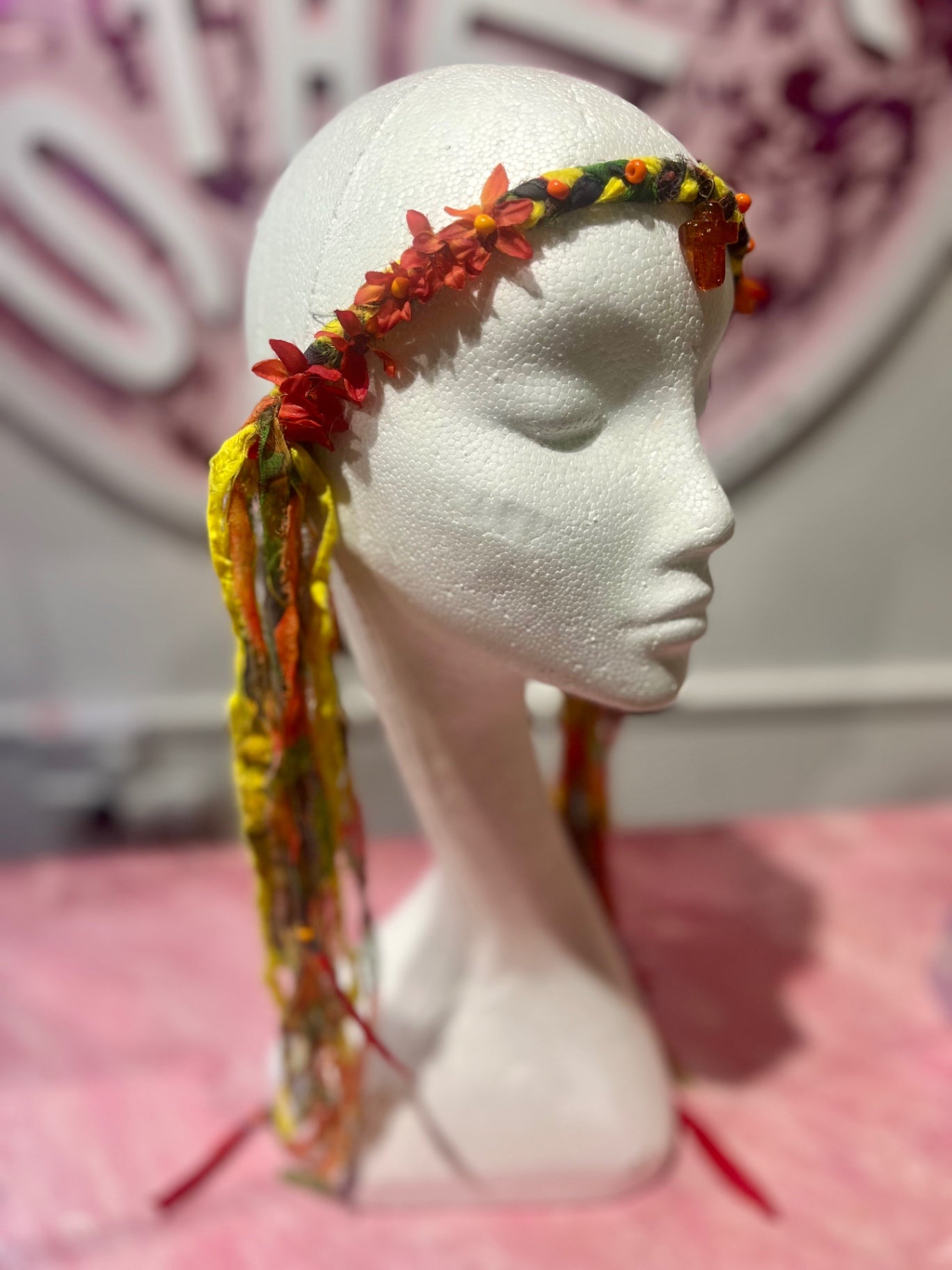Earth Plaited Tassel Festival Headband