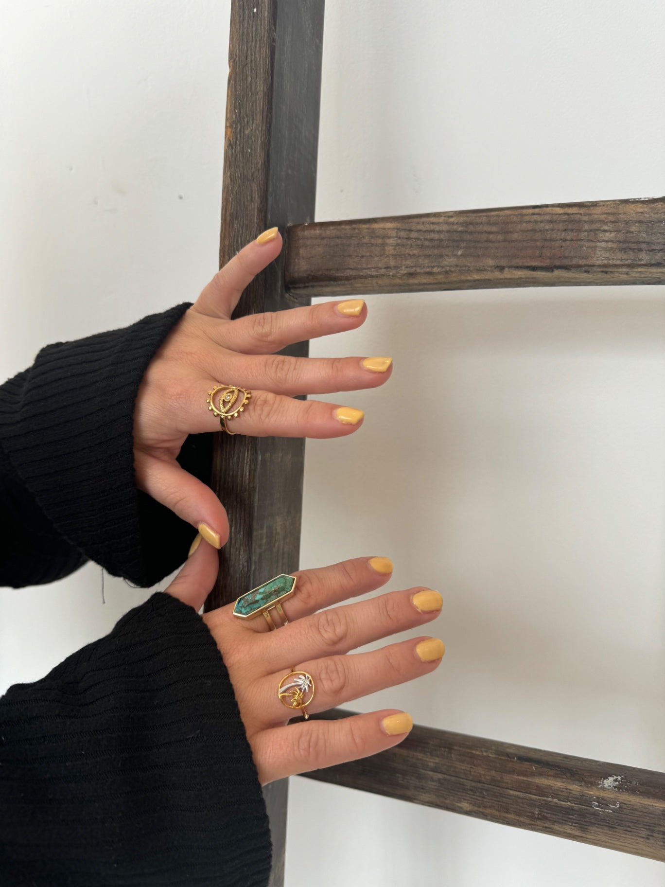 “Island Dreams” Palm Tree Ring Adjustable