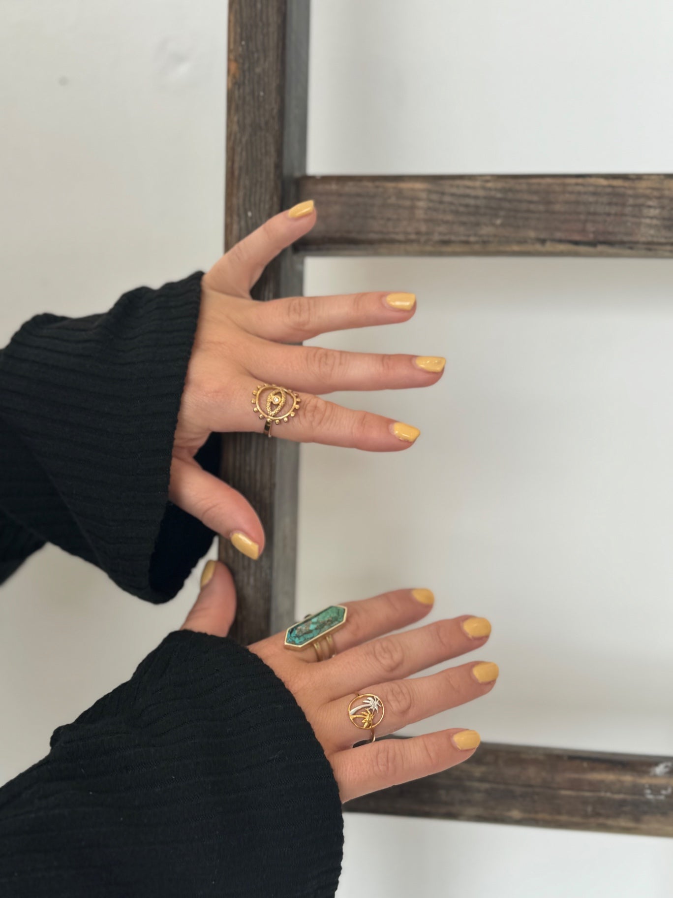 “Island Dreams” Palm Tree Ring Adjustable