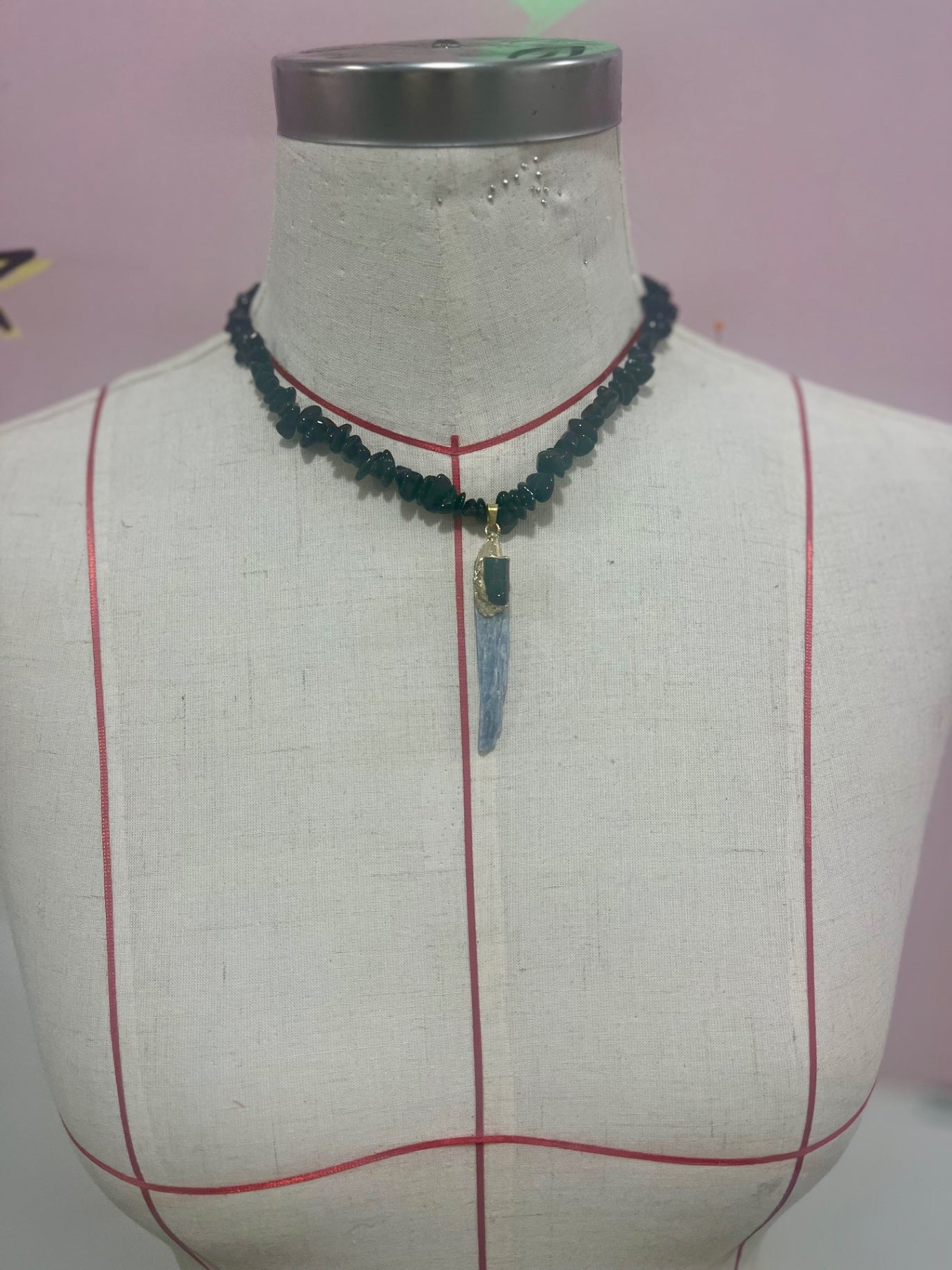 Shadow + Sky Kyanite Necklace