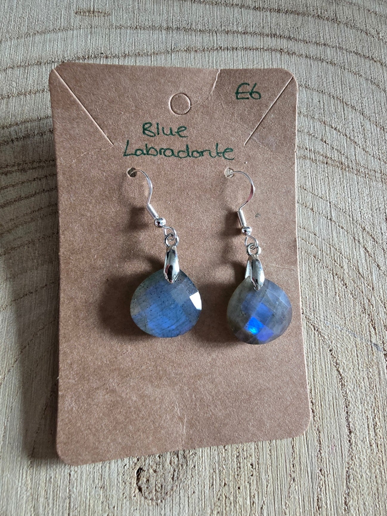 Blue labradorite earrings