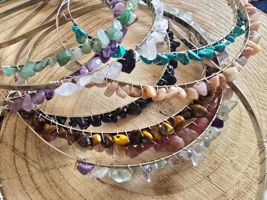 Crystal chip hairbands