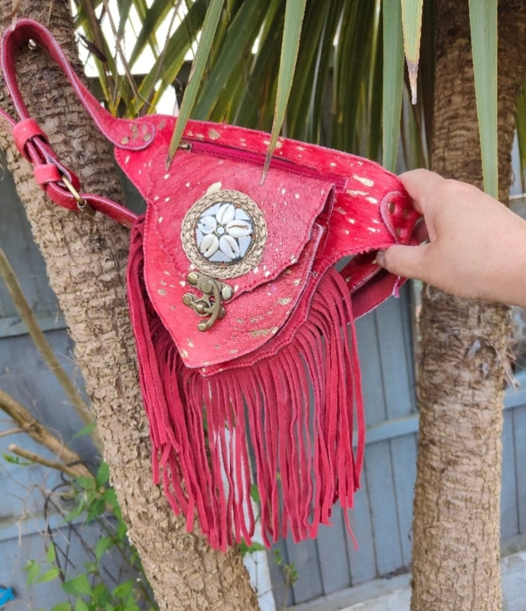 Fringe bum bag - woodstock