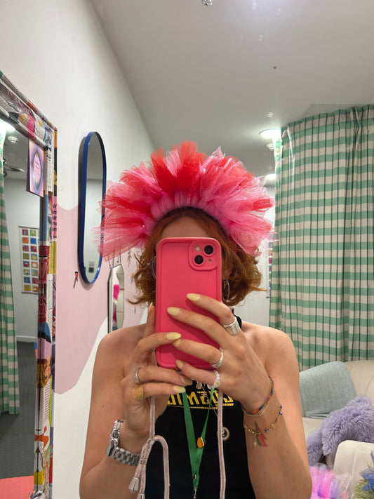 Pink & Red Headpiece