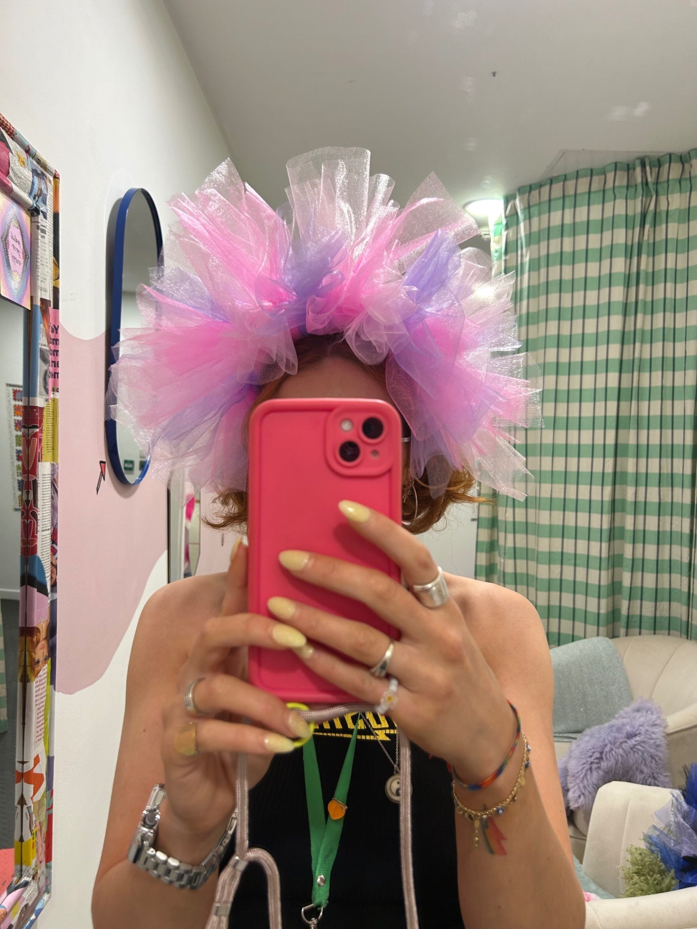 Pink & Purple Tulle Headband