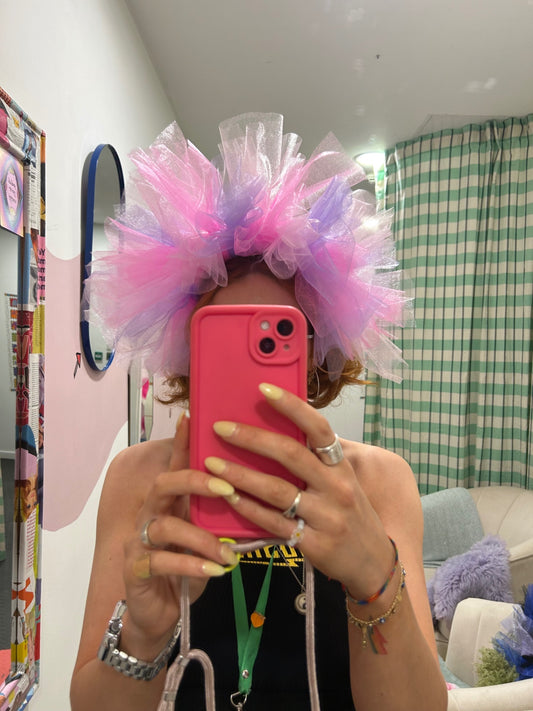 Pink & Purple Tulle Headband