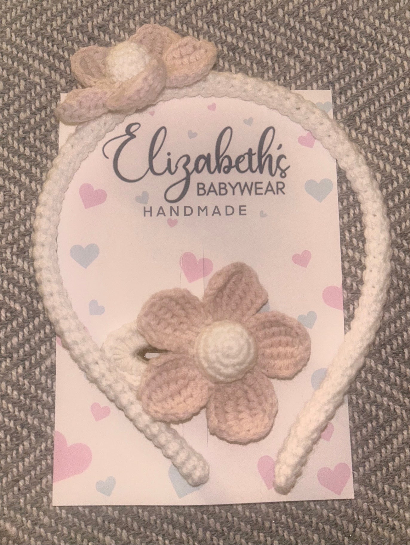 Handmade Children’s Headband And Matching Clip