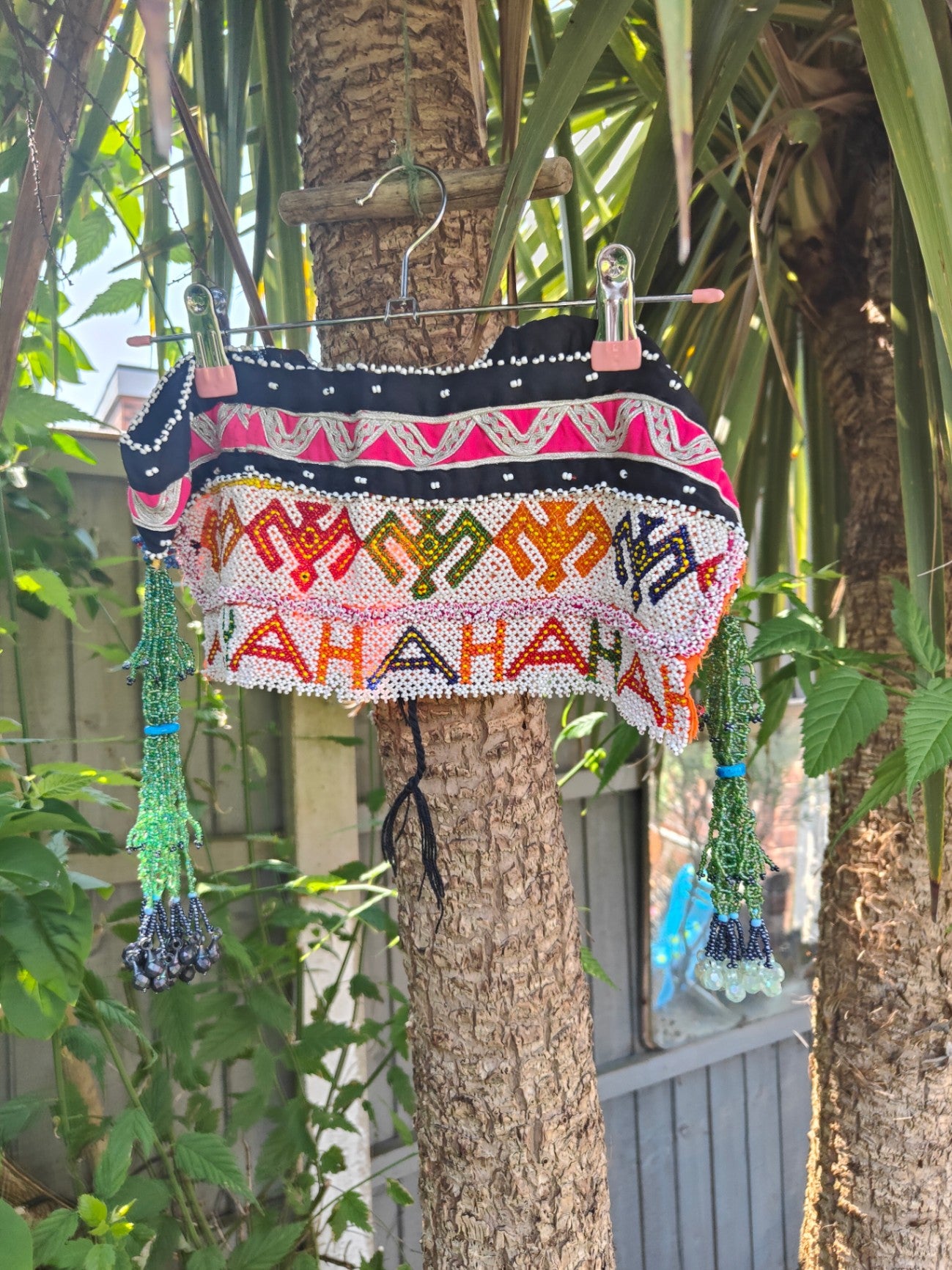 Tribal beaded belt