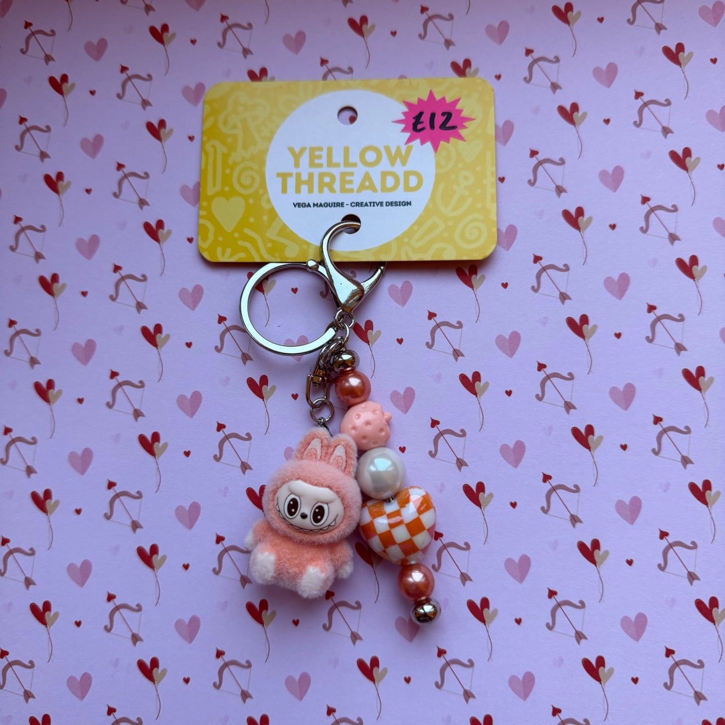 Orange Bubu Keychain