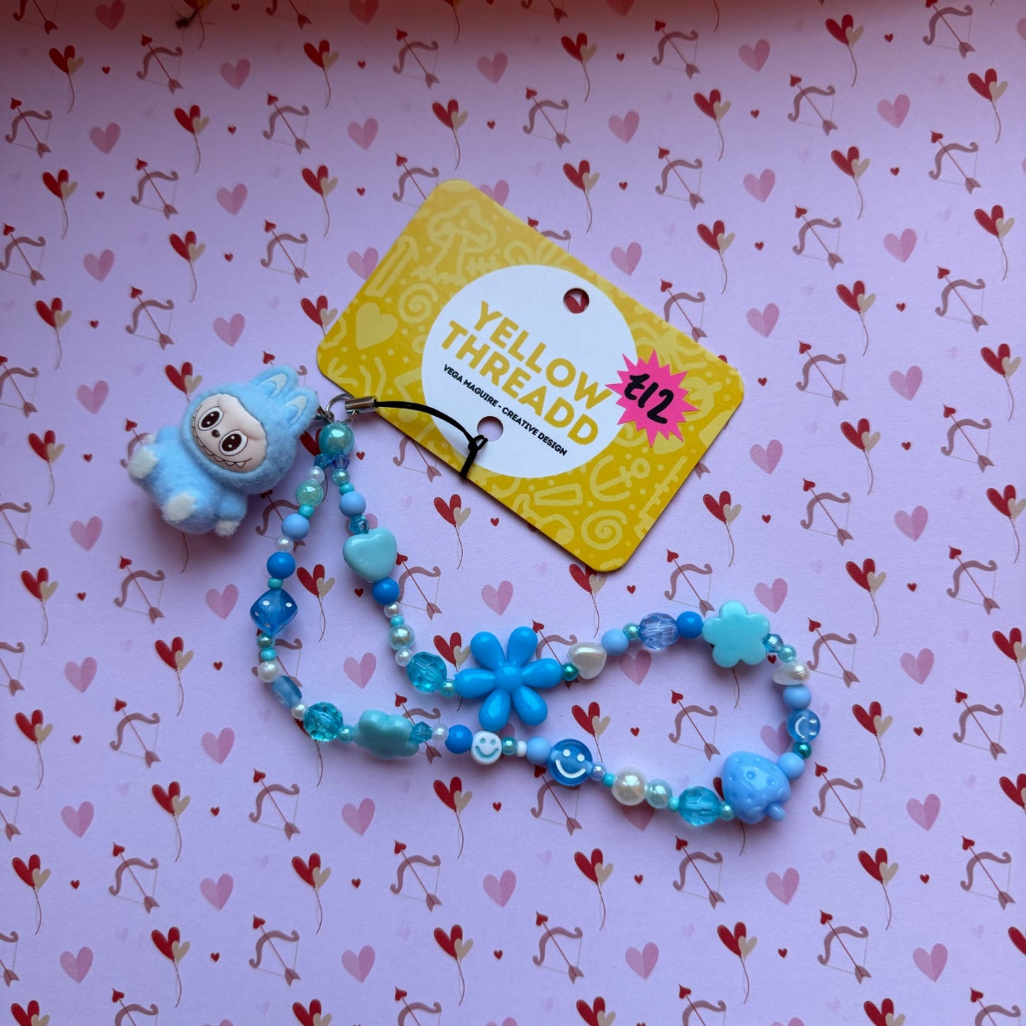 Blue Bubu Phone Charm