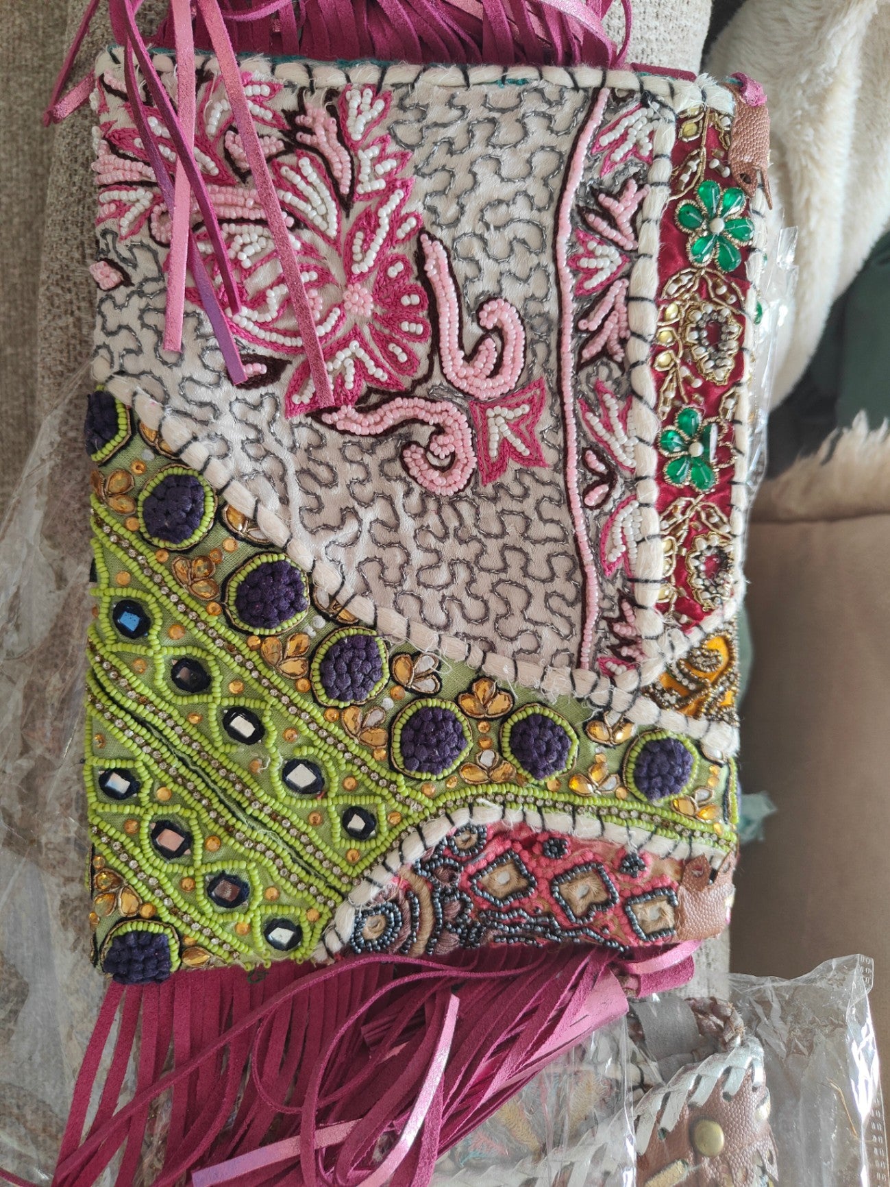 Chilean cross body bag -pink