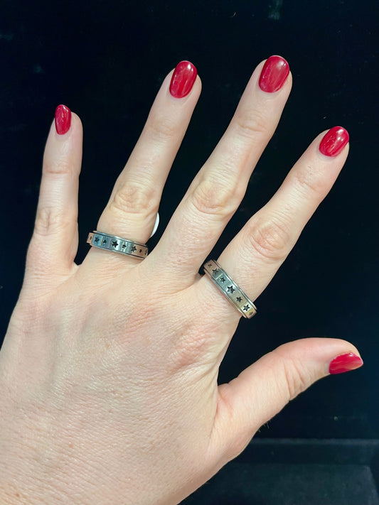 Star Spinner Ring Size 8